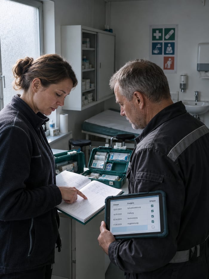 Beratungsgespräch mit einer Fachkraft für Arbeitssicherheit
