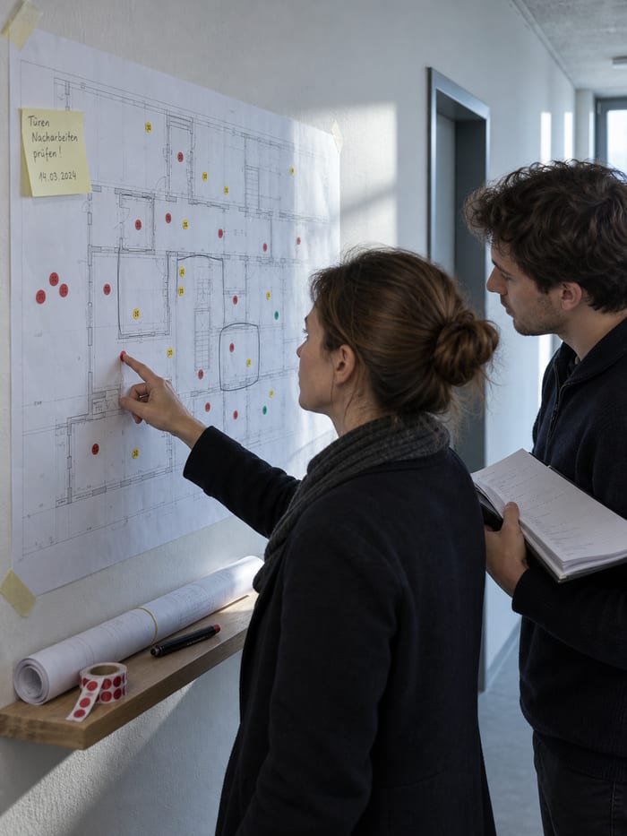 Beratungsgespräch mit einem Architektur- und Planungsbüro