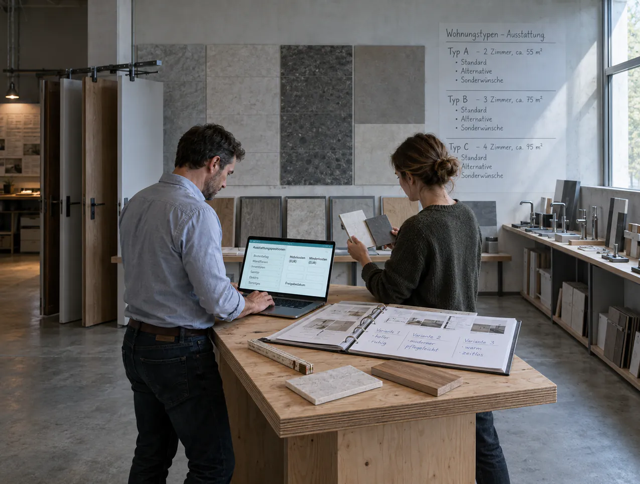 Einkauf, Projektleitung und Bauleiter arbeiten in derselben Anwendung