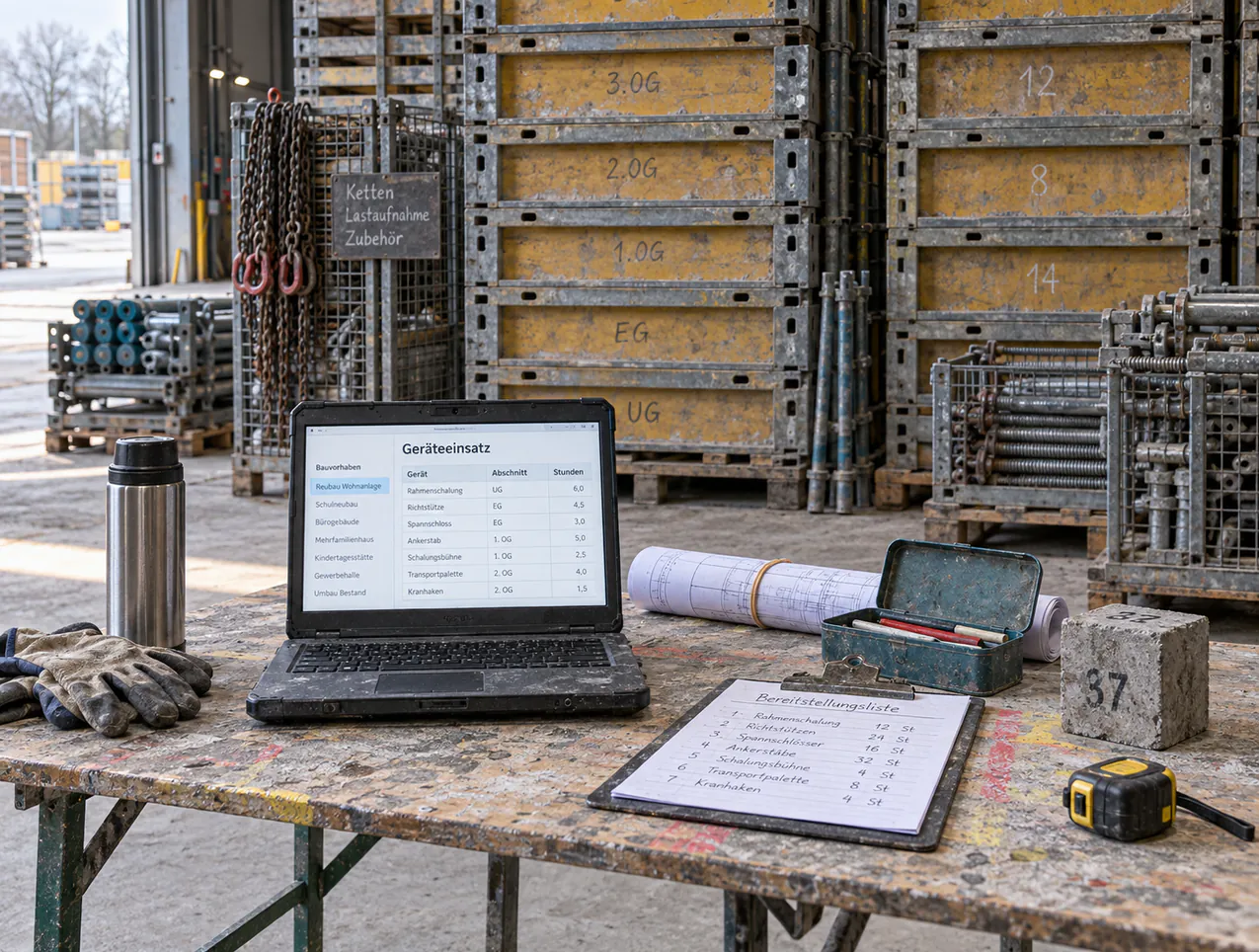 Polier, Bauleitung, Abrechnung und Lohnbüro arbeiten in derselben Anwendung