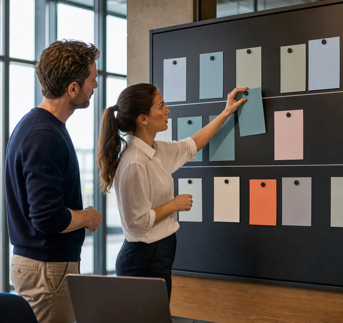 Projektmanagement-Team von Formilo bei der Steuerung von Formular- und Softwareprojekten