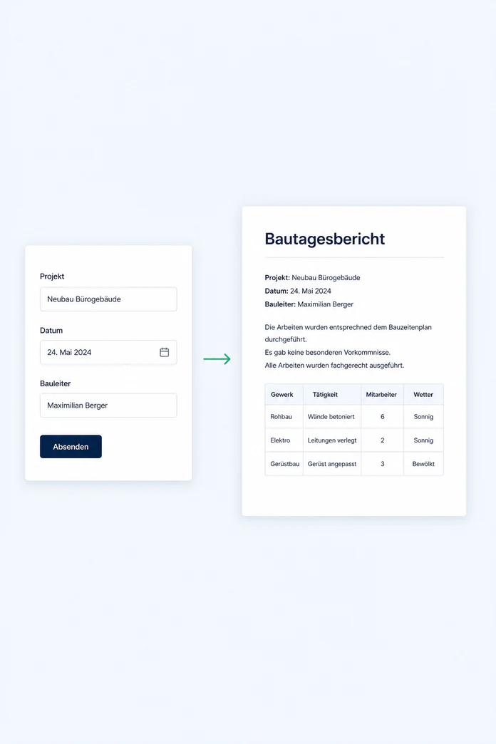 Eingabe und Ausgabe getrennt