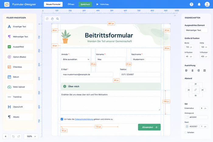 Benutzbarkeit & Layout