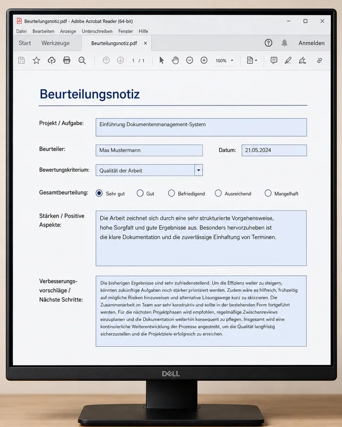 Automatische Schriftgröße und dynamisches Feldverhalten