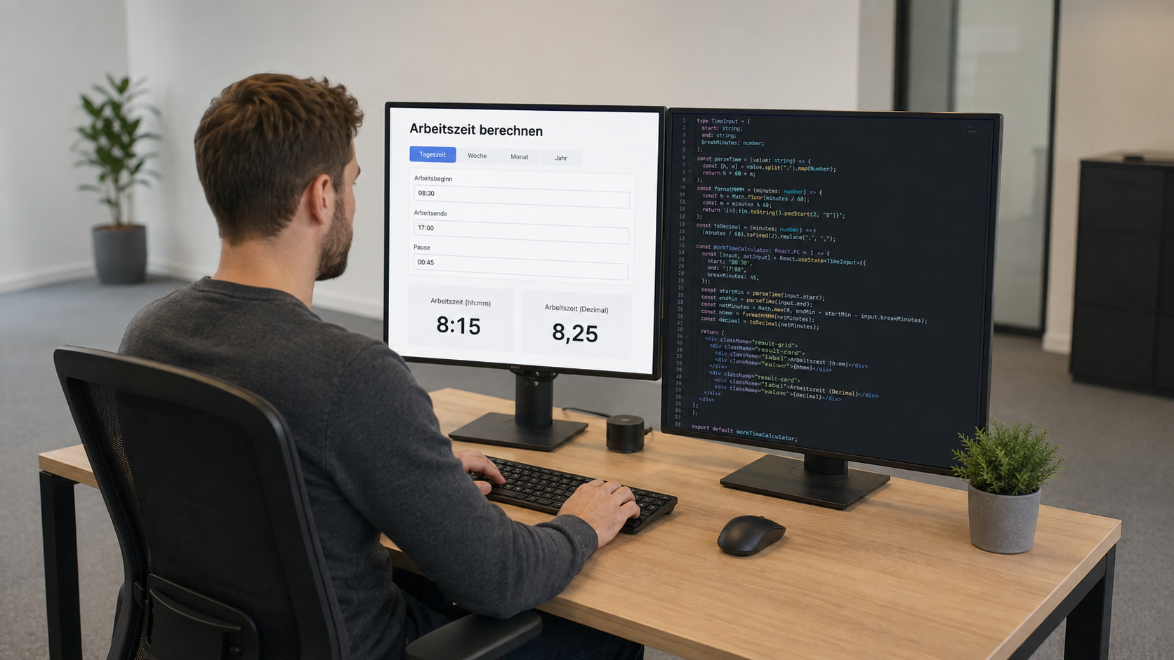 Arbeitszeitberechnung von Formilo programmieren lassen