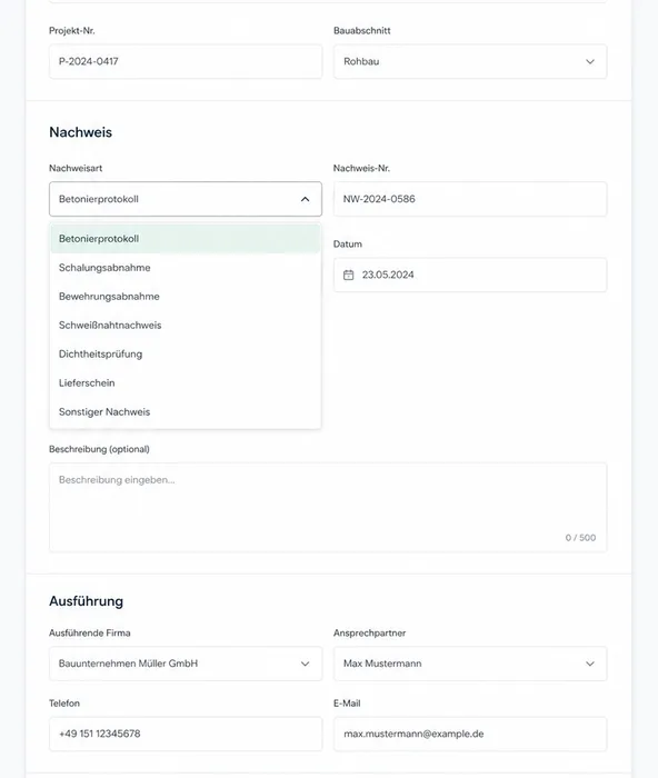 Digitaler Fragebogen mit laufender Auswertung auf einem Bildschirm