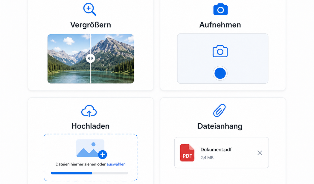 Medienimport im digitalen Formular