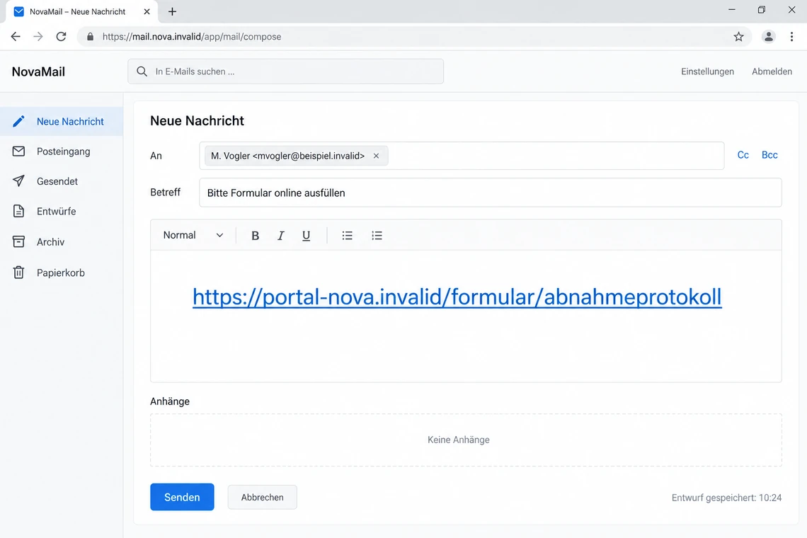 Umstieg auf Webformulare