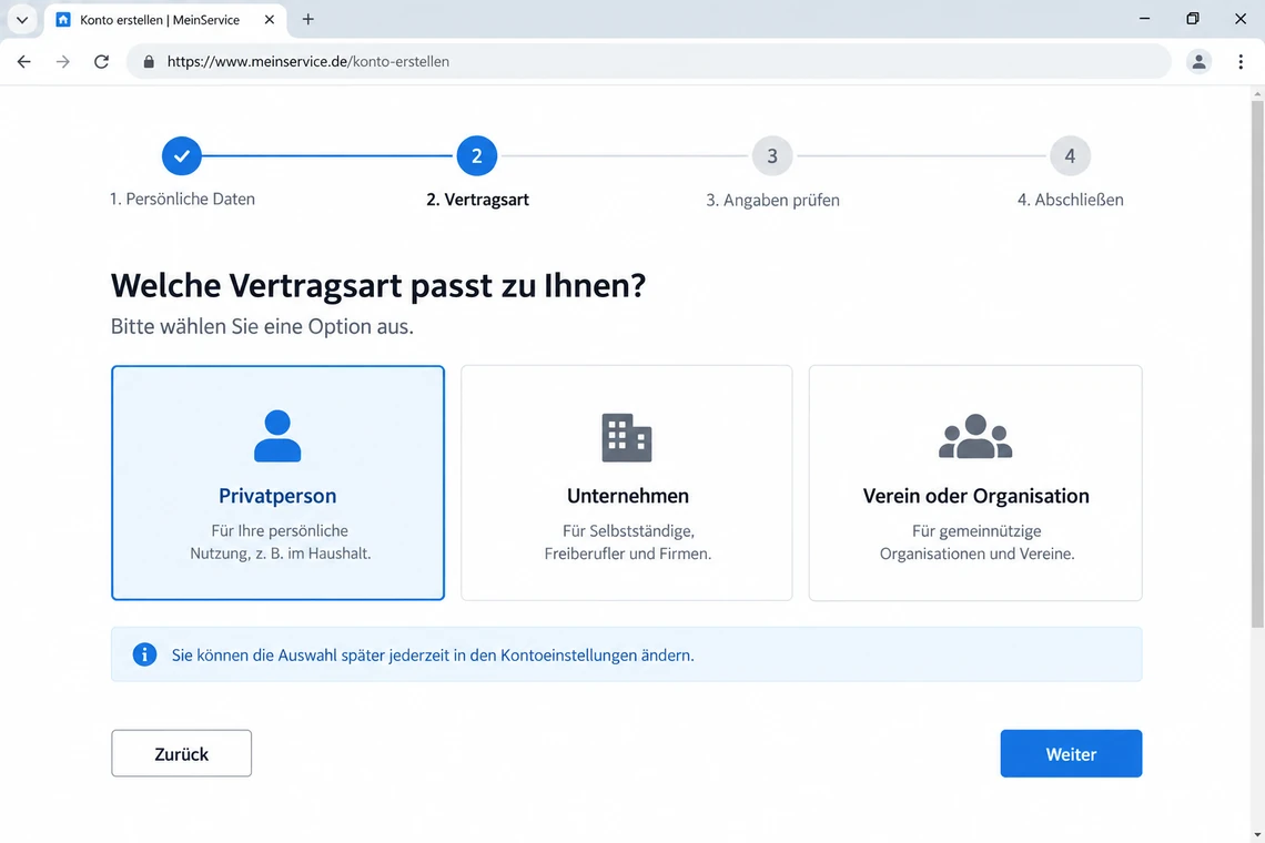 Webformulare ausfüllen: Nutzerführung