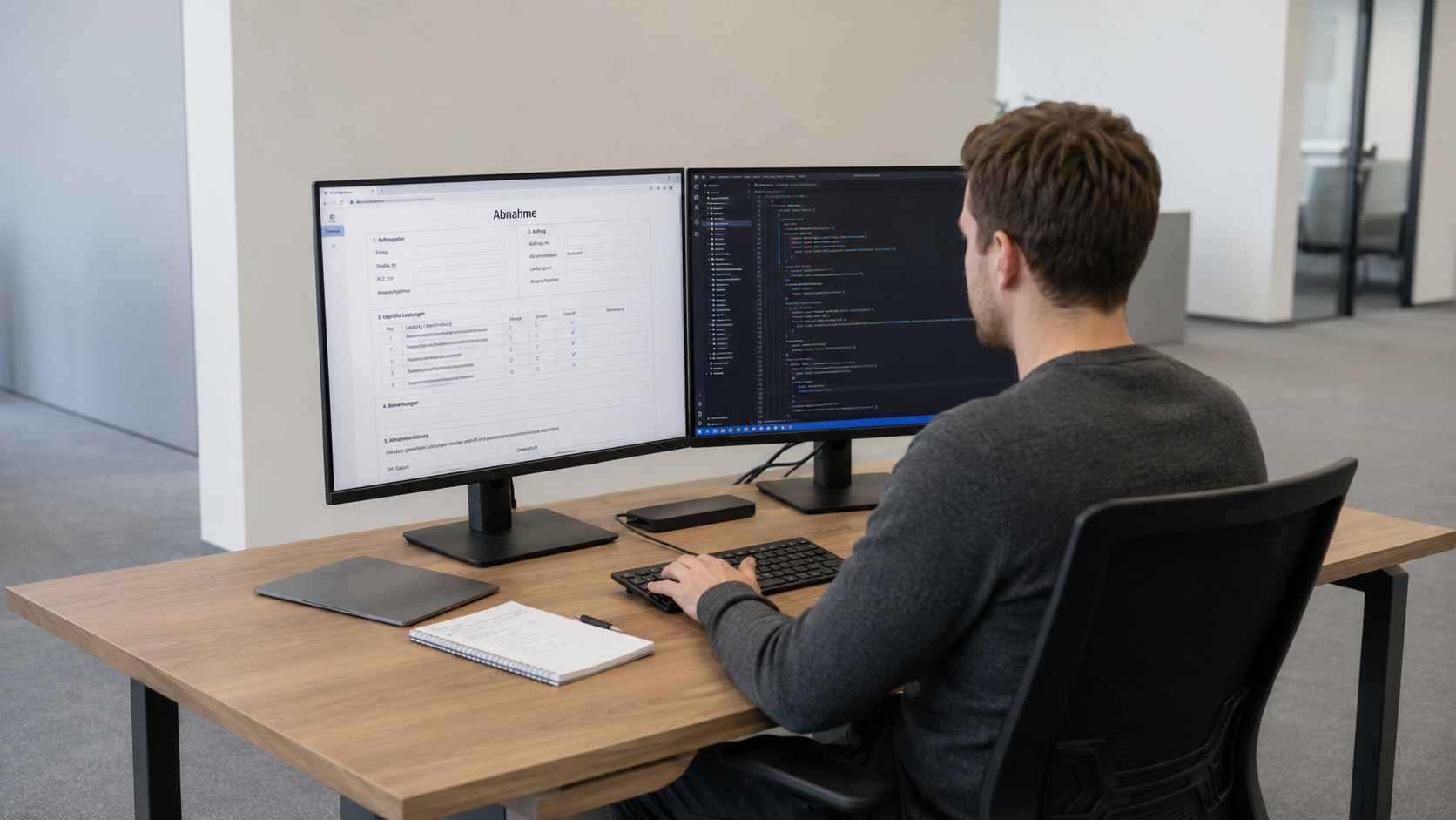 Abnahme mit Formilo programmieren lassen