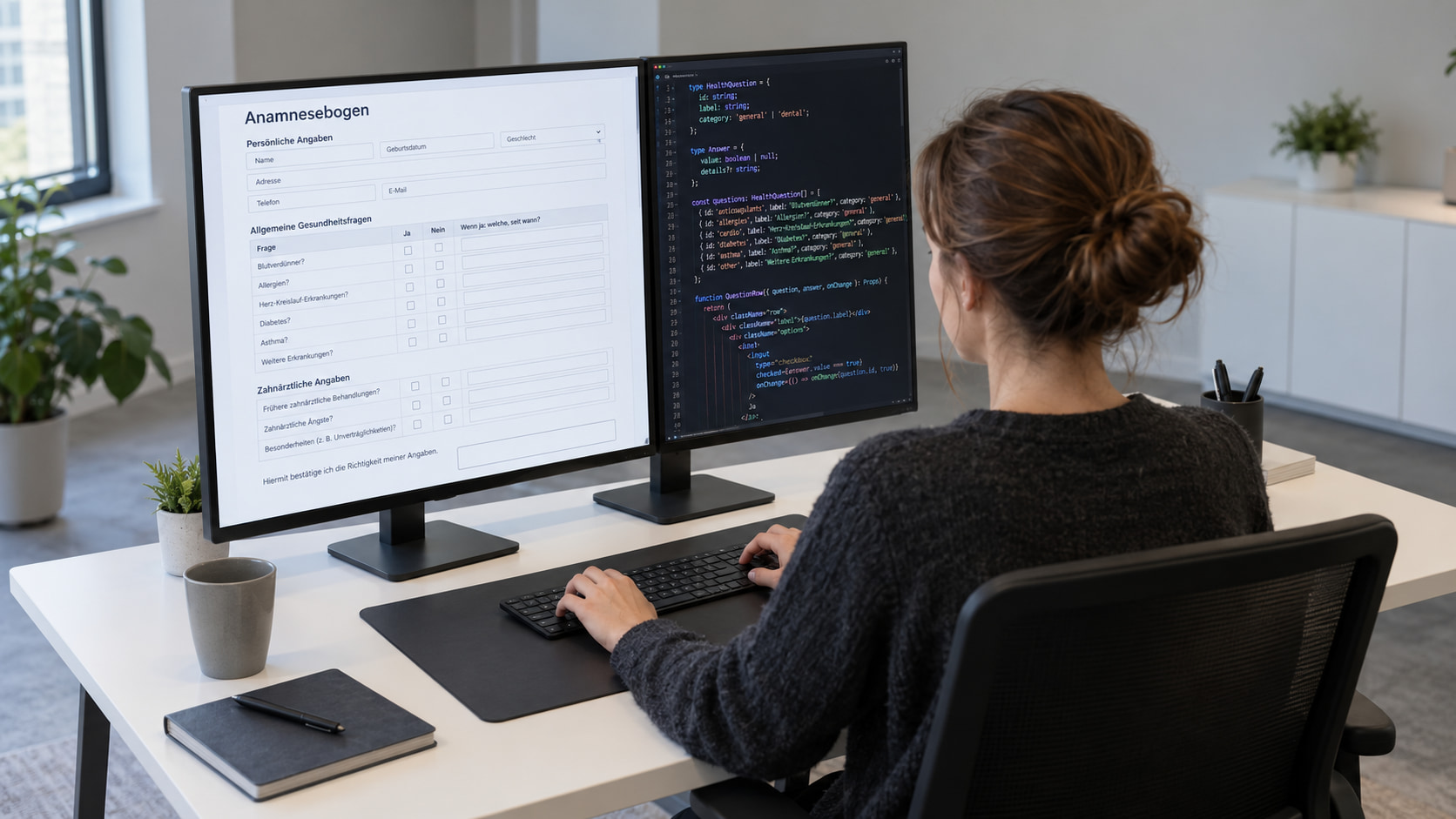 Anamnesebogen Zahnarzt mit Formilo programmieren lassen