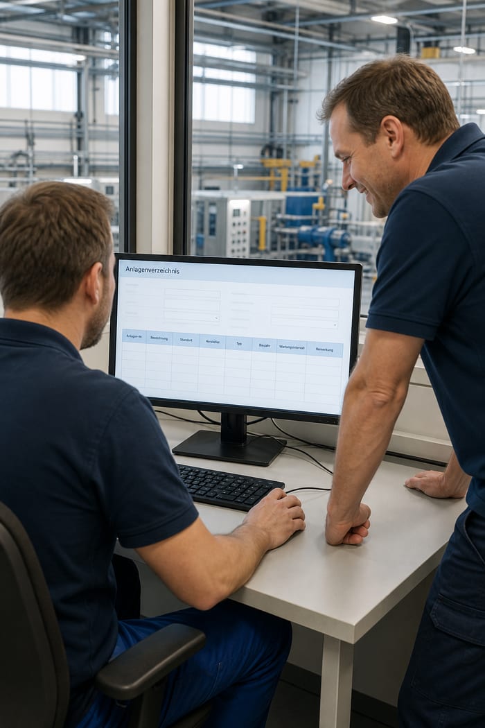 Digitalisierung des Anlagenverzeichnisses