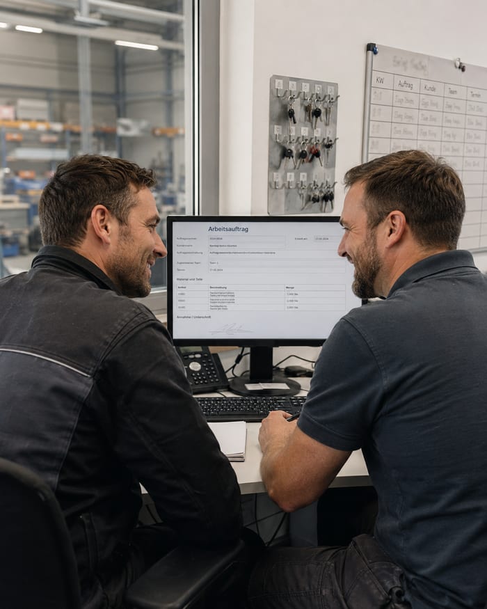 Digitalisierung des Arbeitsauftrags