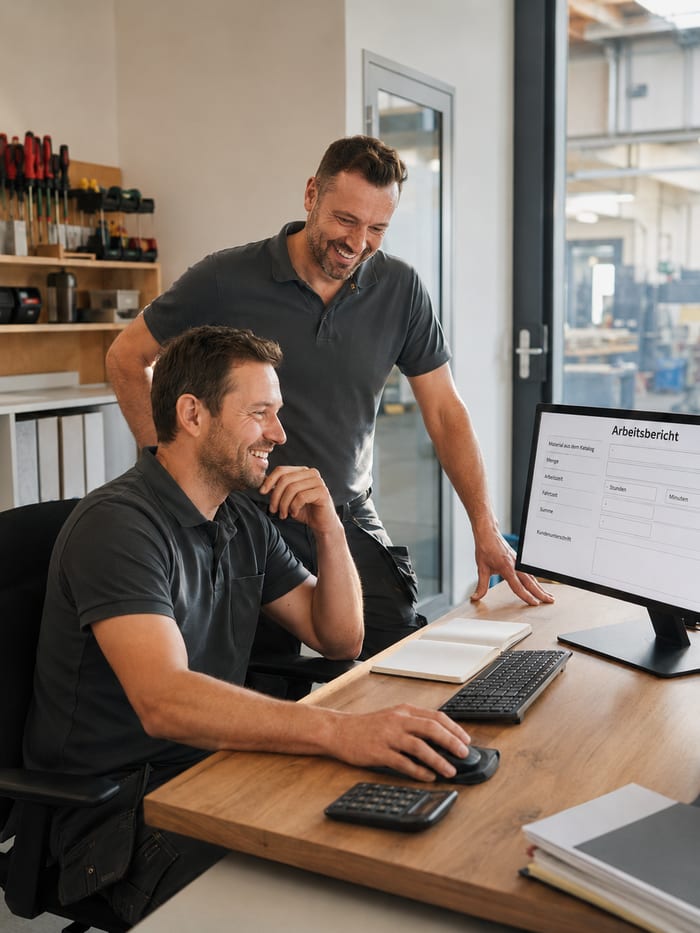Digitalisierung des Arbeitsberichts