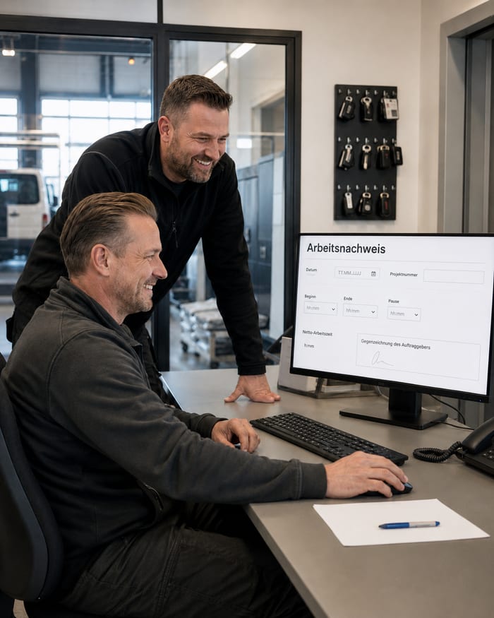 Digitalisierung des Arbeitsnachweises