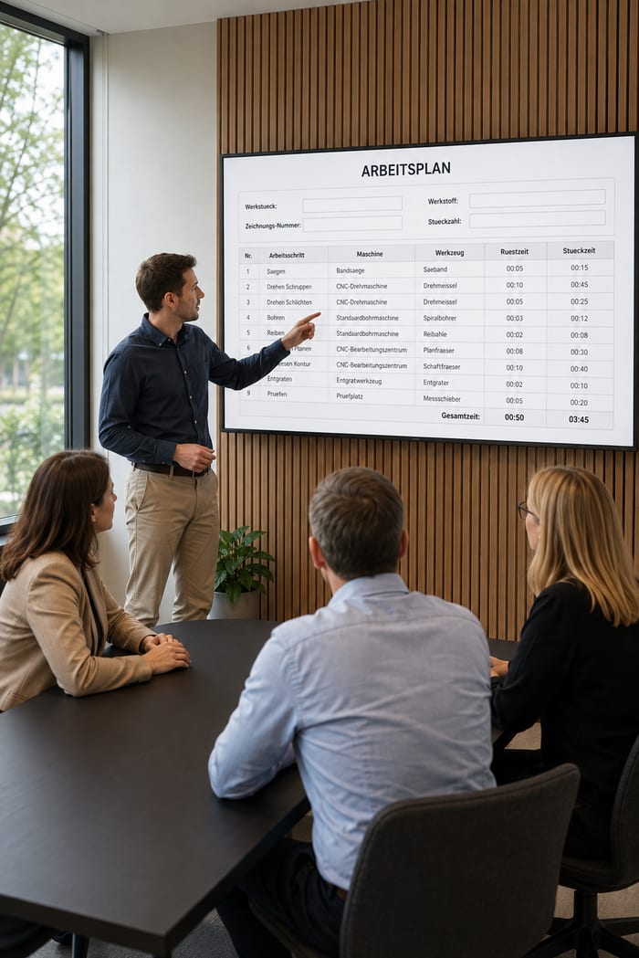 Beratung zum Arbeitsplan