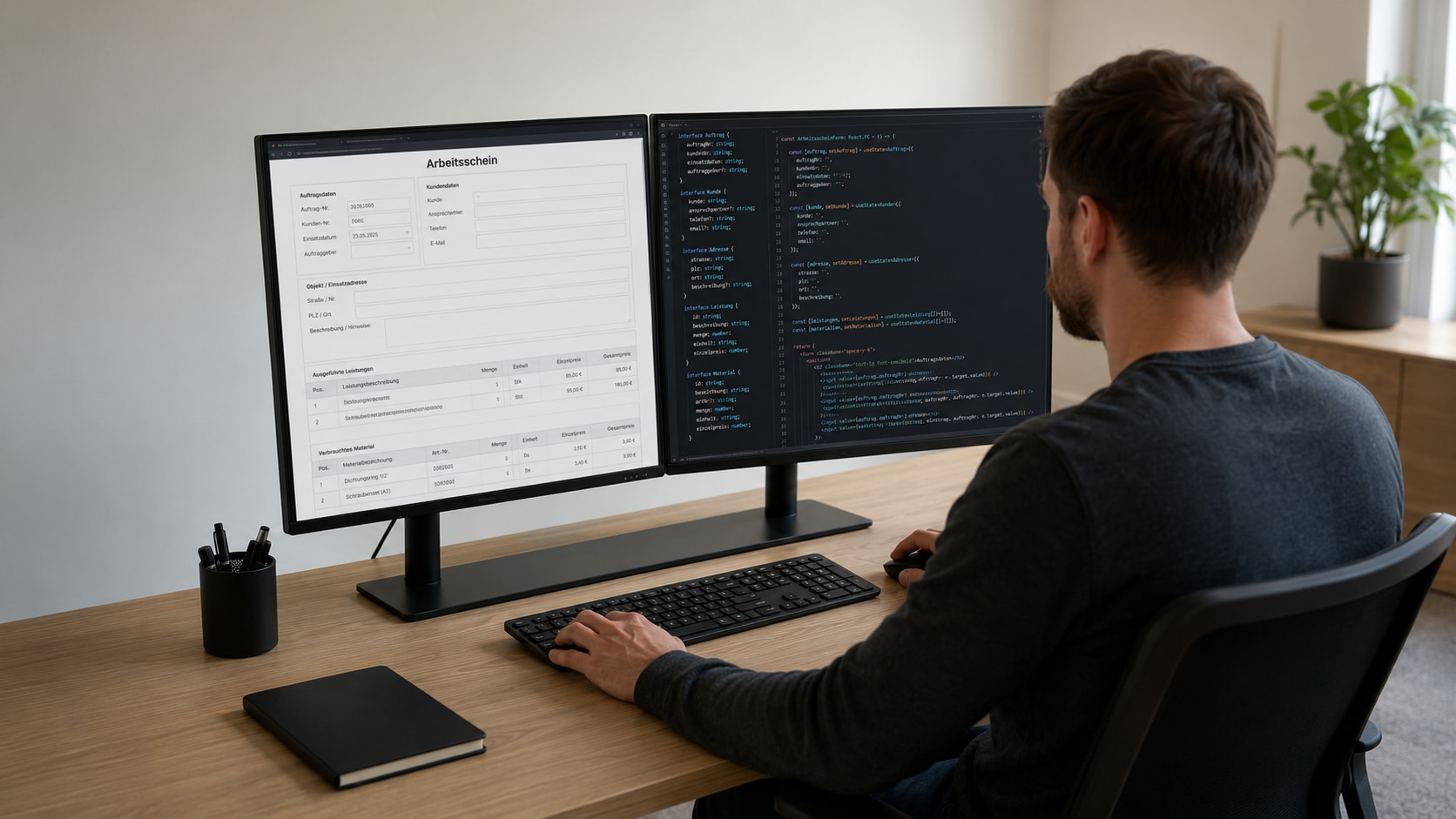 Arbeitsschein mit Formilo programmieren lassen