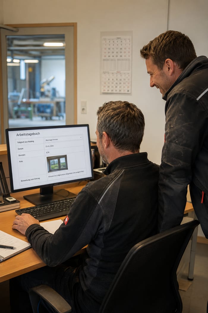 Digitalisierung des Arbeitstagebuchs