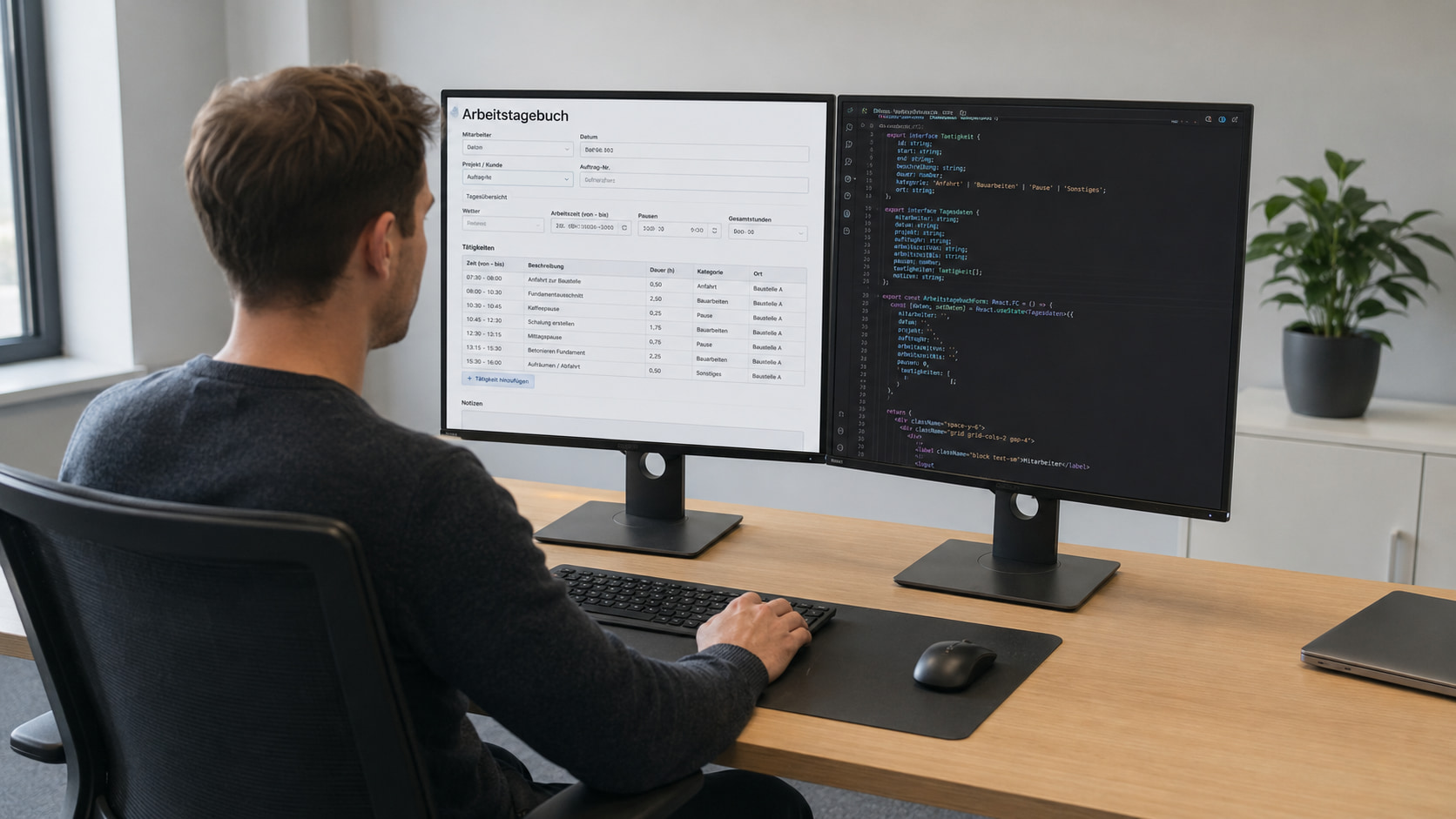 Arbeitstagebuch mit Formilo programmieren lassen