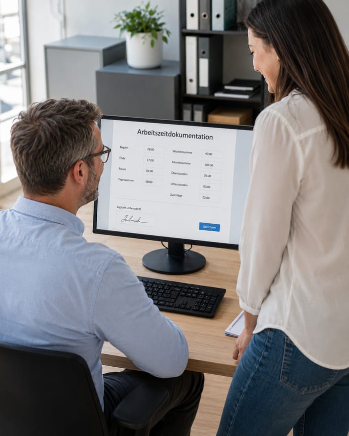 Digitalisierung der Arbeitszeitdokumentation