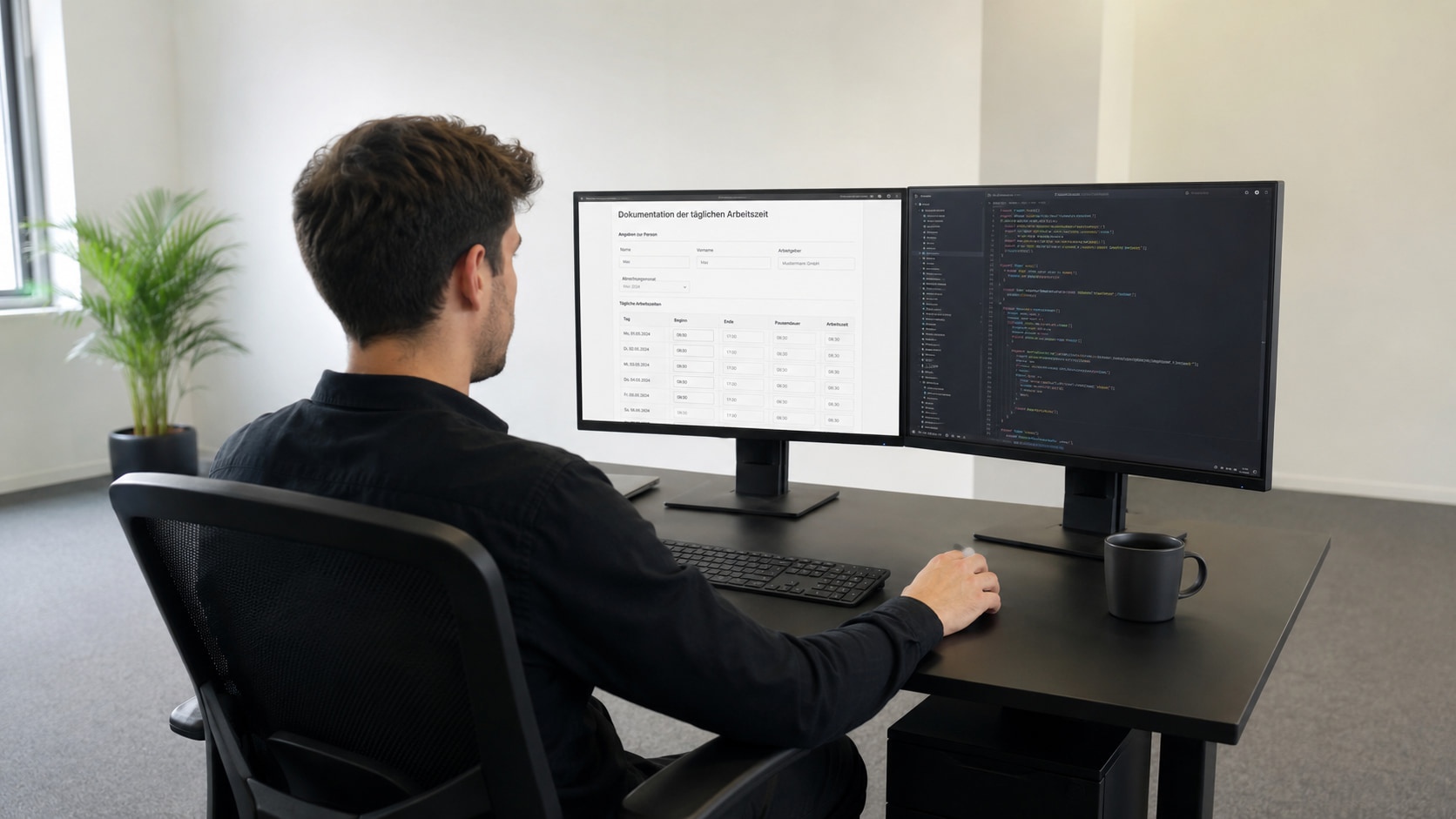 Arbeitszeitdokumentation mit Formilo programmieren lassen