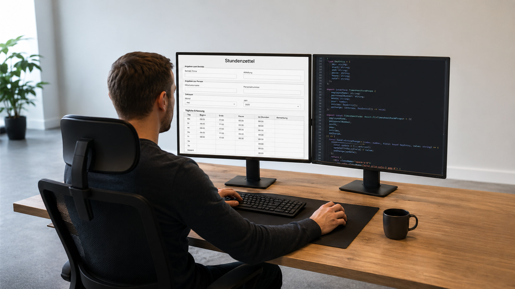 Arbeitszeiterfassung mit Formilo programmieren lassen