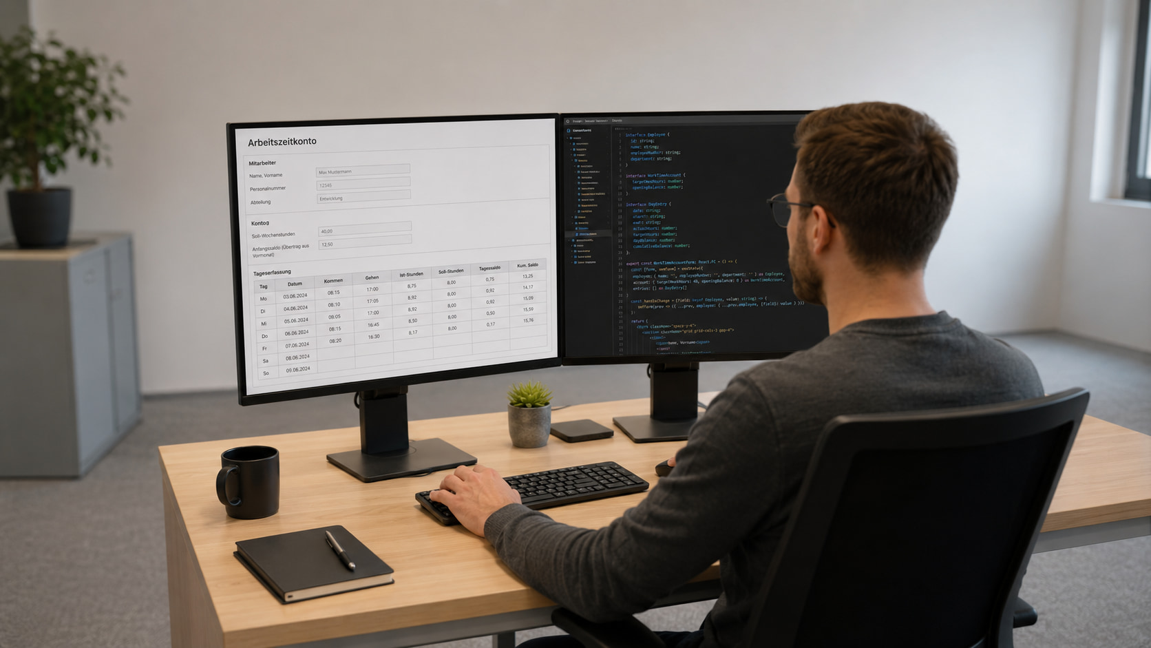 Arbeitszeitkonto mit Formilo programmieren lassen
