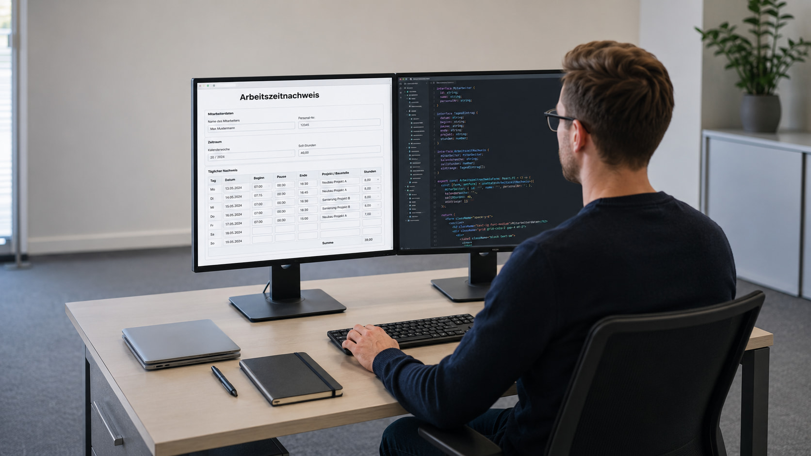 Arbeitszeitnachweis mit Formilo programmieren lassen