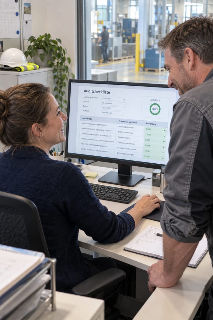 Digitalisierung der Auditcheckliste