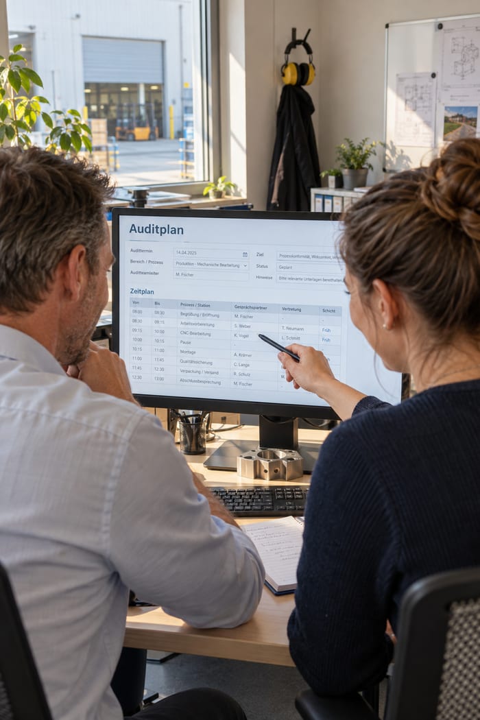 Digitalisierung des Auditplans