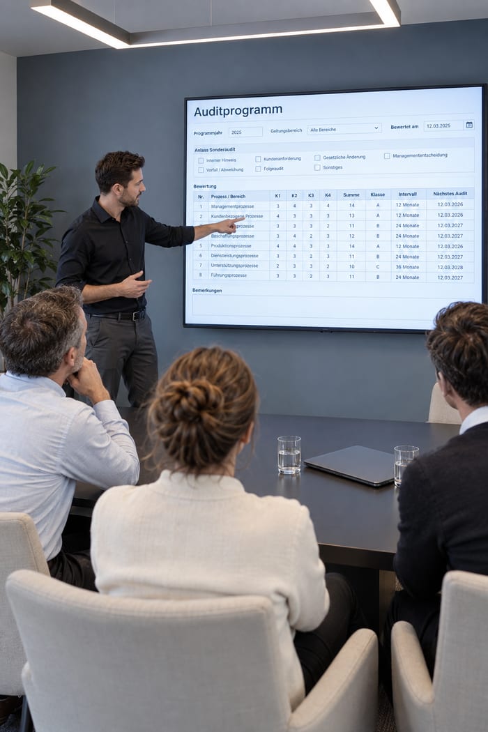 Beratung zum Auditprogramm