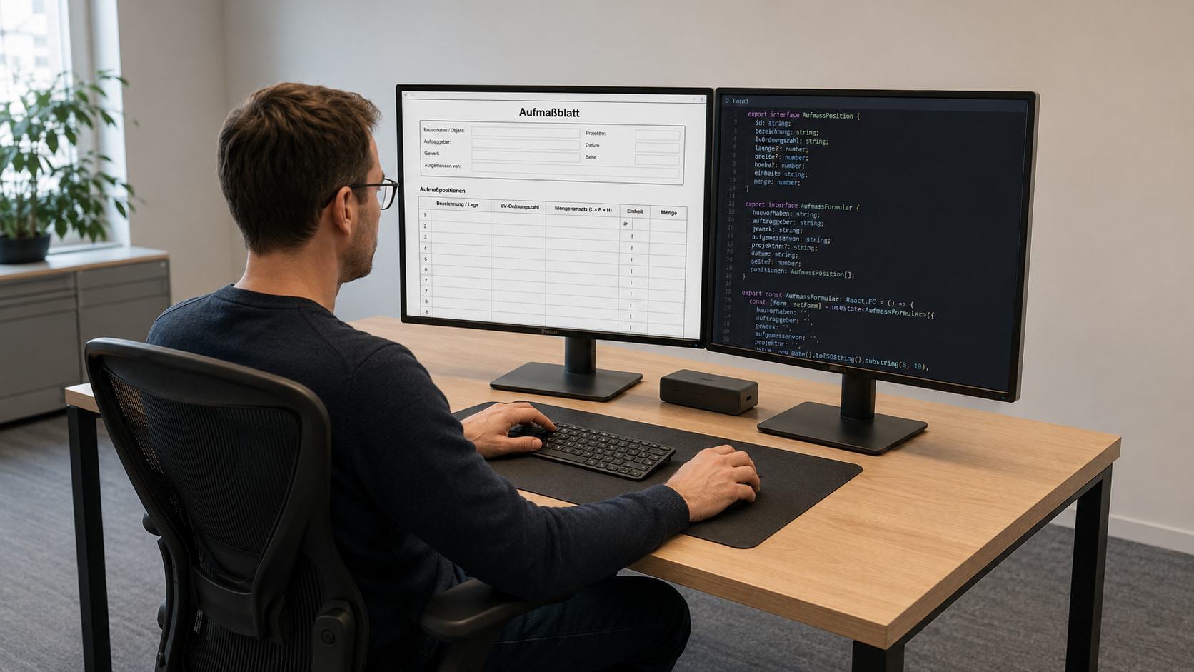 Aufmaßblatt mit Formilo programmieren lassen