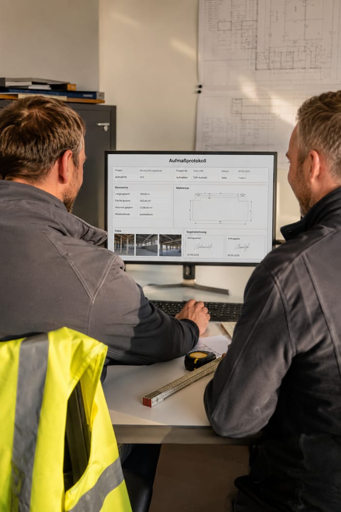 Digitalisierung des Aufmaßprotokolls