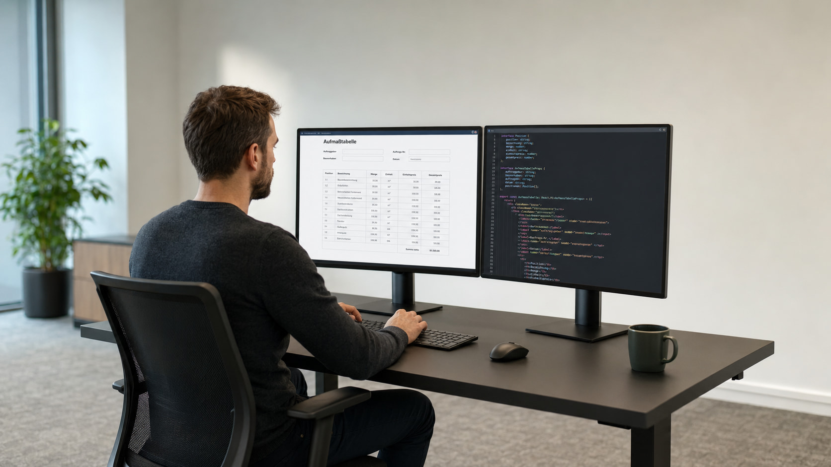 Aufmaßtabelle mit Formilo programmieren lassen