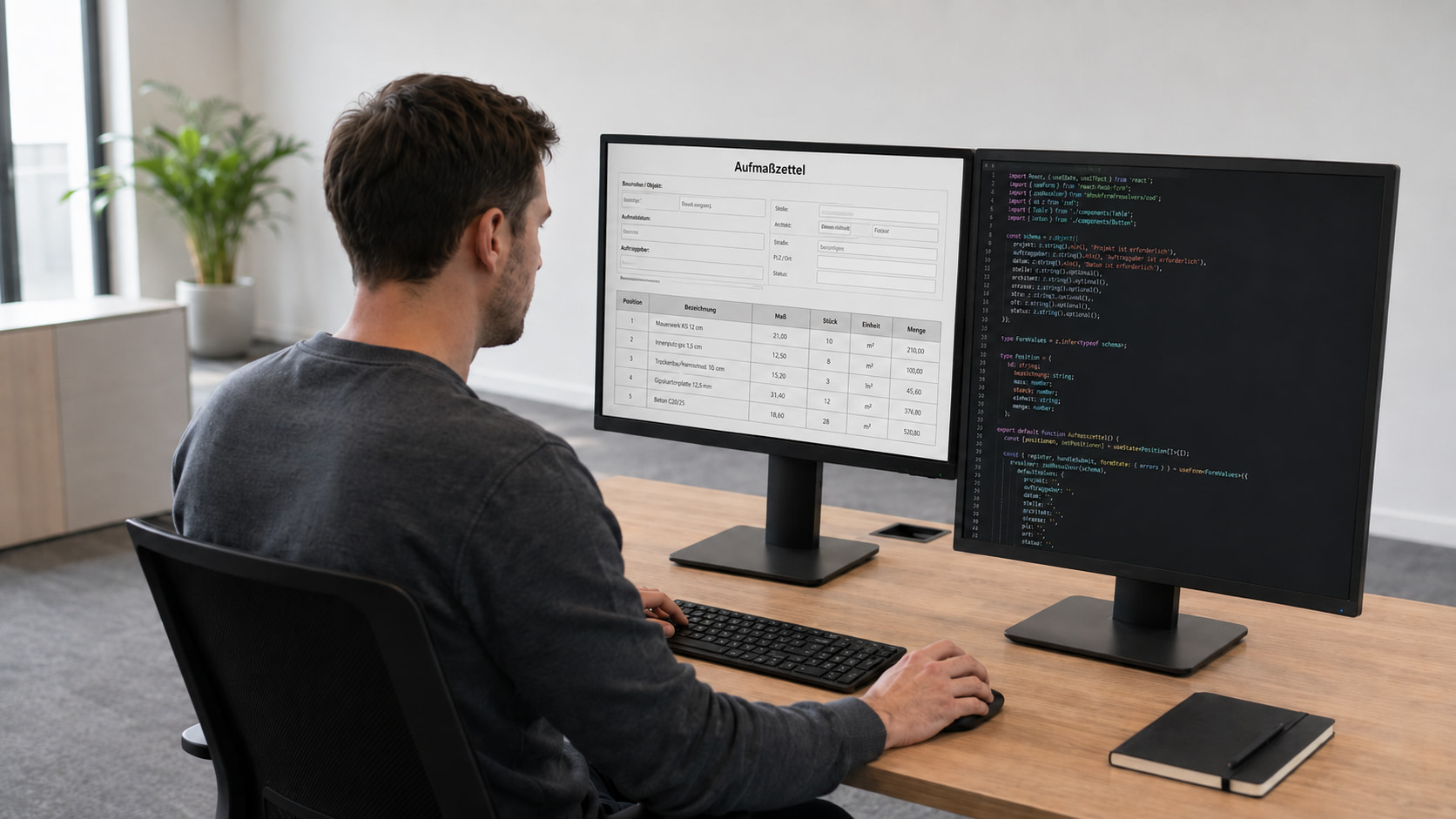 Aufmaßzettel mit Formilo programmieren lassen