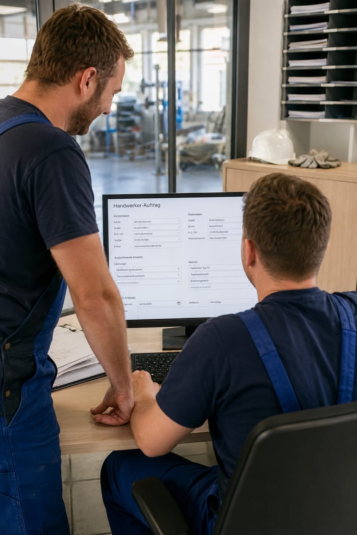 Digitalisierung des Handwerkerauftrags