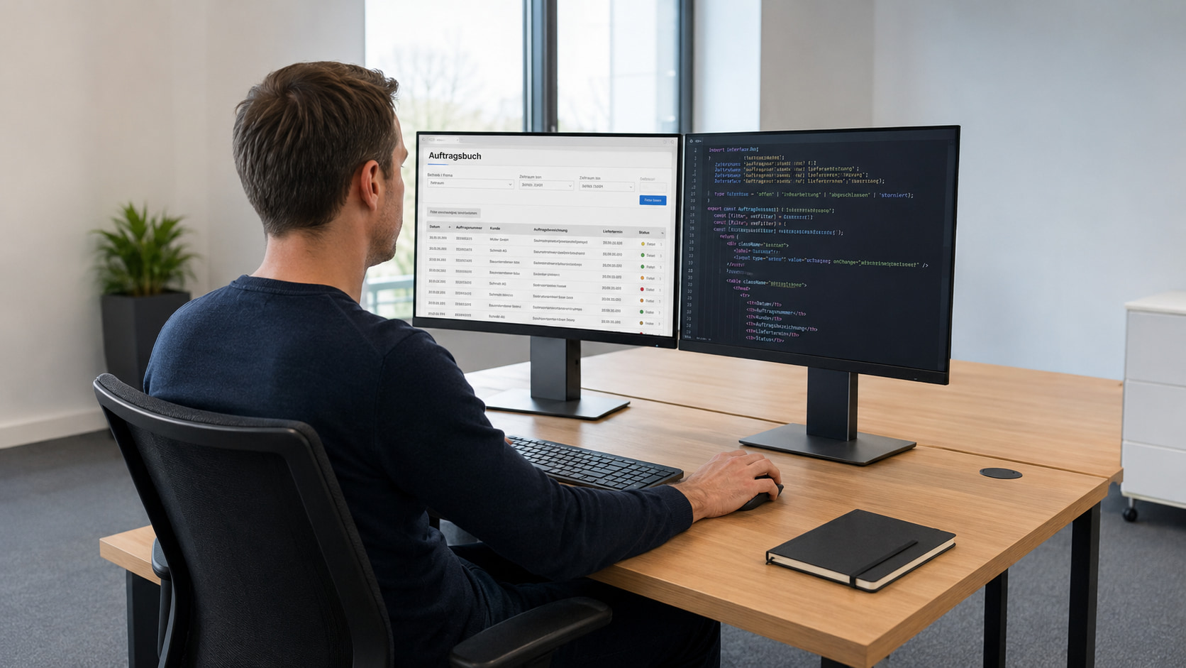 Auftragsbuch mit Formilo programmieren lassen