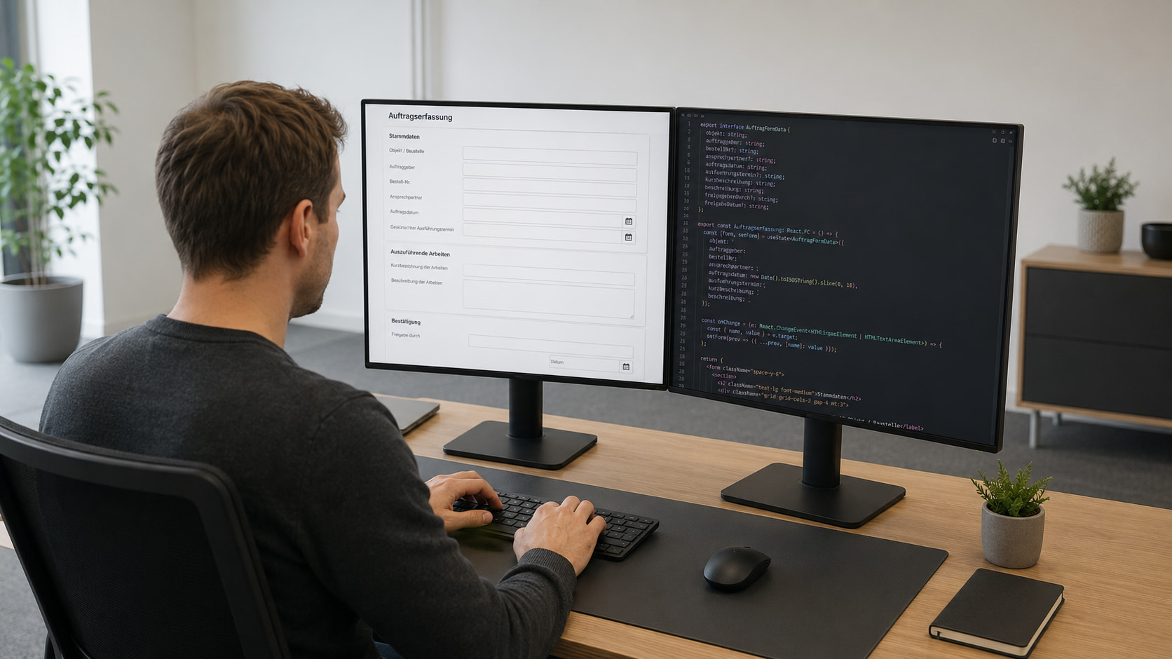 Auftragserfassung mit Formilo programmieren lassen