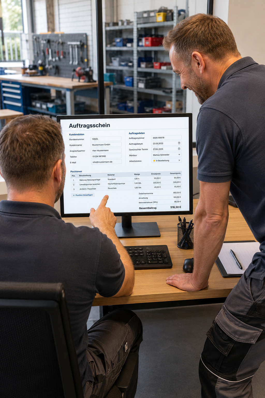 Auftragsschein mit Formilo programmieren lassen