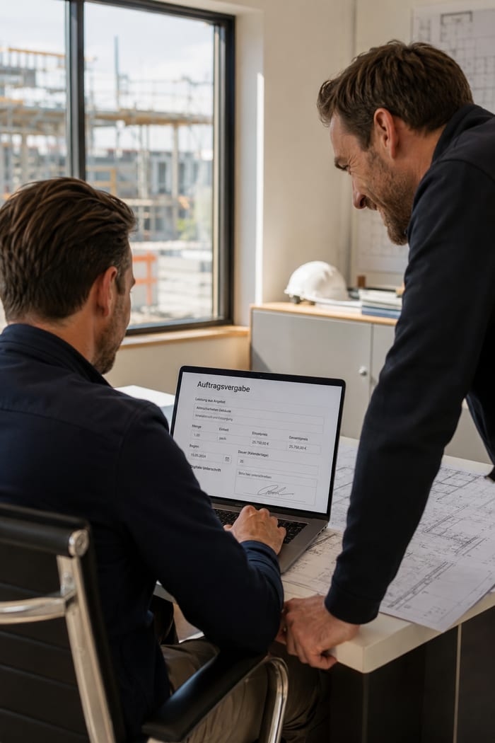 Digitalisierung der Auftragsvergabe