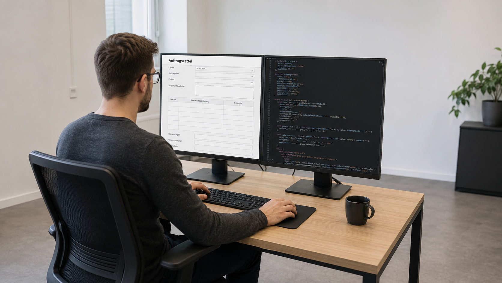 Auftragszettel mit Formilo programmieren lassen