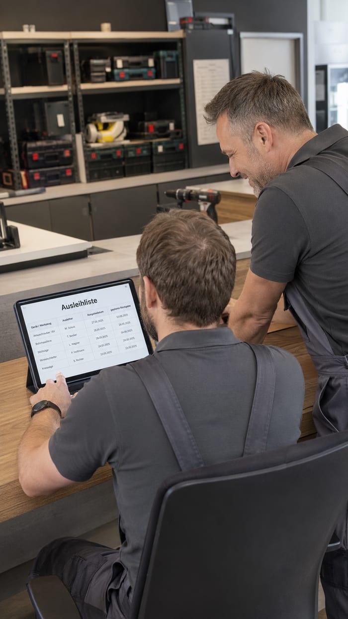 Digitalisierung der Ausleihliste