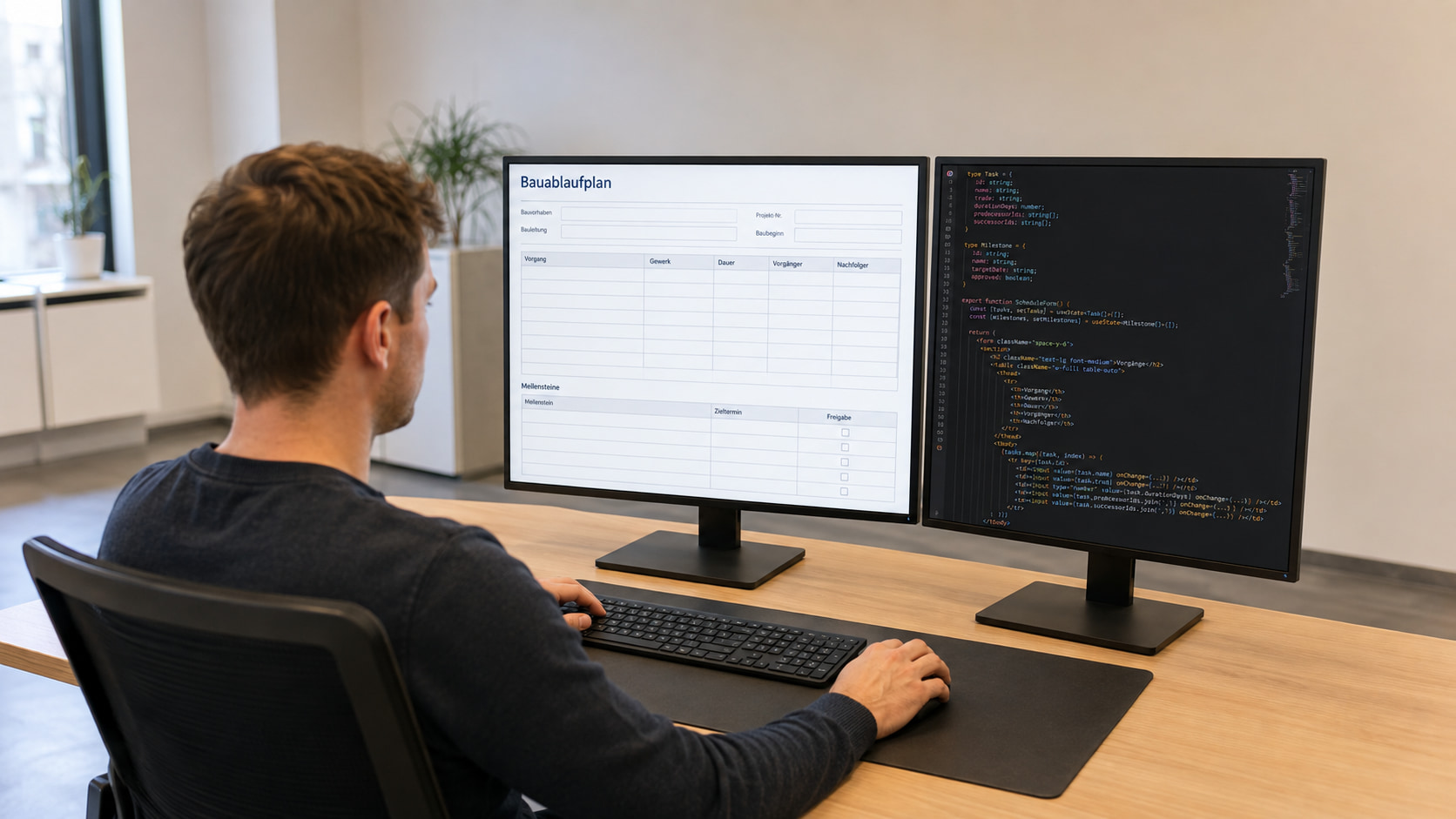Bauablaufplan mit Formilo programmieren lassen