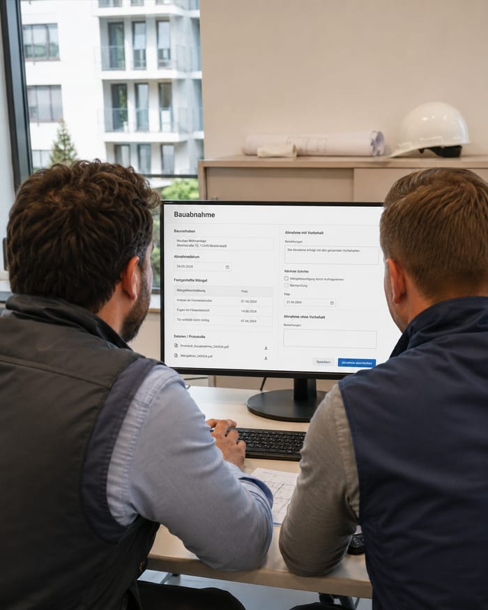 Digitalisierung der Bauabnahme