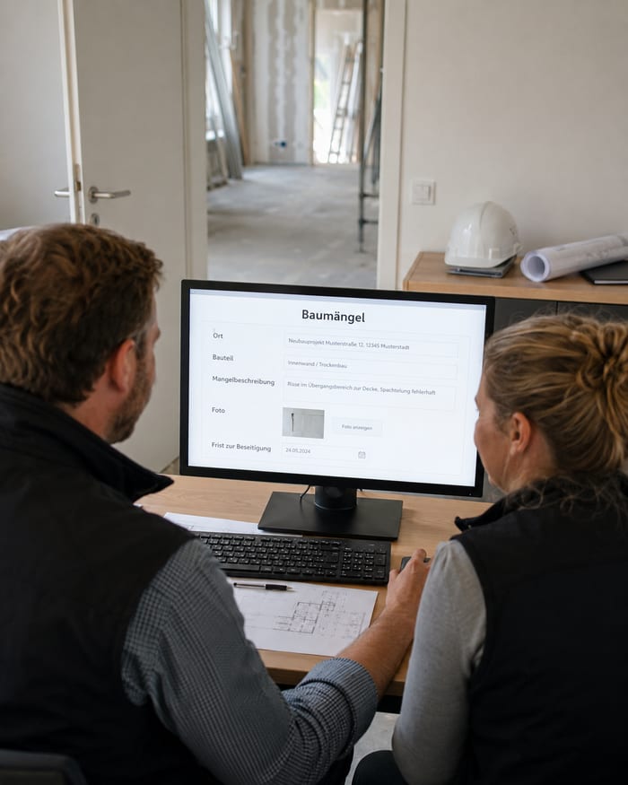 Digitalisierung der Baumängel-Erfassung