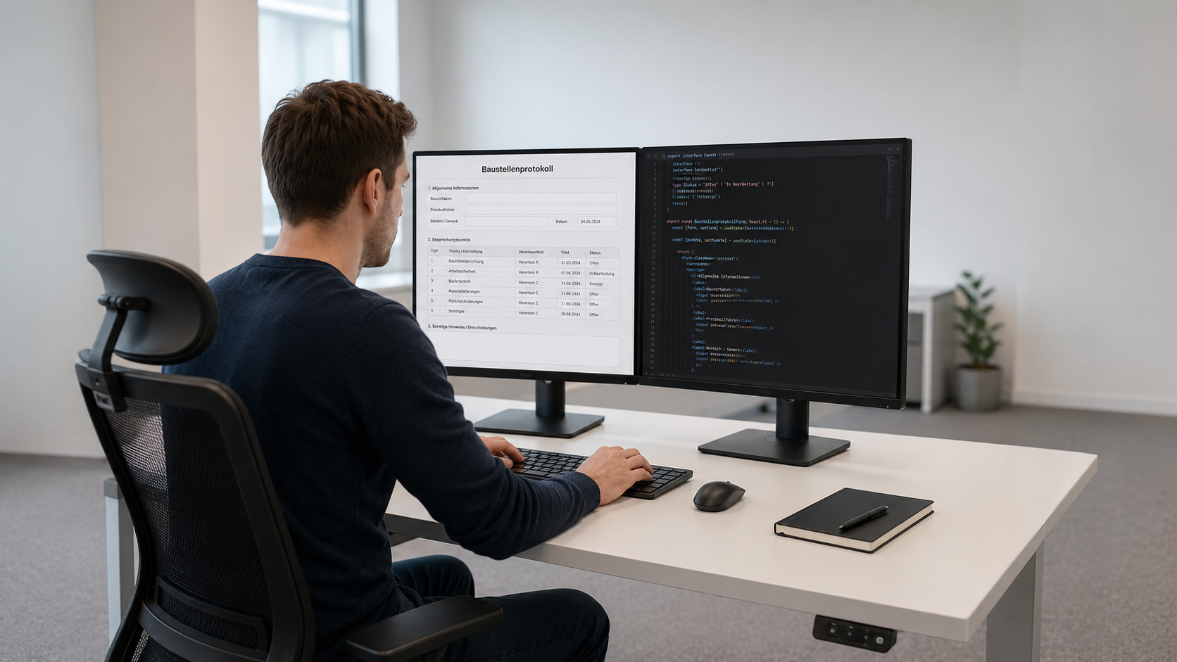 Baustellenprotokoll mit Formilo programmieren lassen