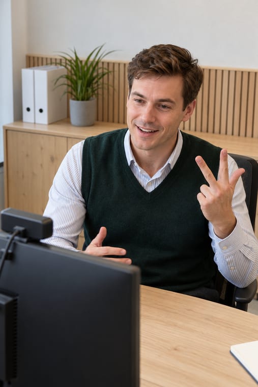 Formilo-Berater erklärt im Online-Meeting Schritt für Schritt, wie das Bautagebuch Hausbau entsteht