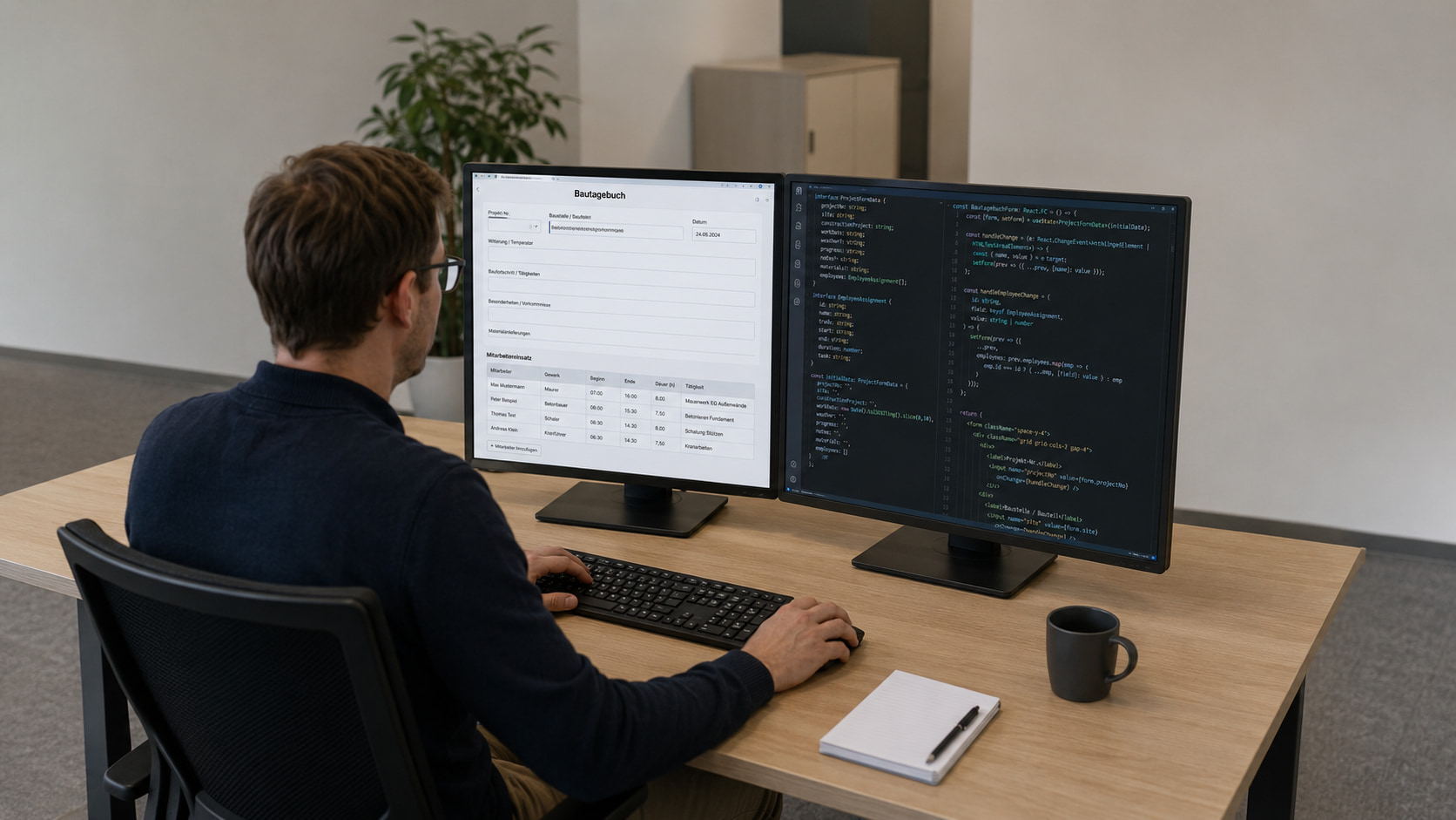 Bautagebuch mit Formilo programmieren lassen