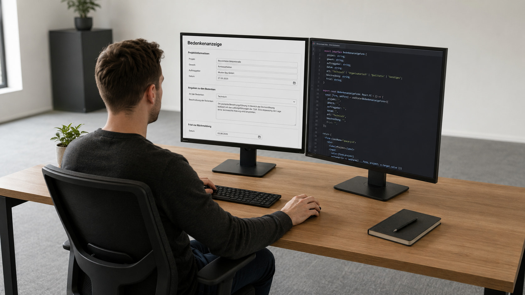Bedenkenanzeige mit Formilo programmieren lassen