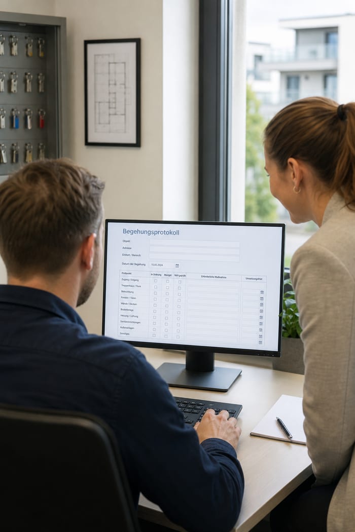 Digitalisierung des Begehungsprotokolls